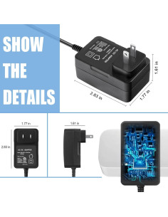 Adaptador de CA Rock&Rocker HJ1103 J para Aspiradora Robótica 2