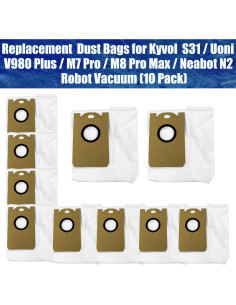 Bolsas de Polvo de Reemplazo FZCSZJFR para Aspiradoras Robot - 10 Paquetes 2