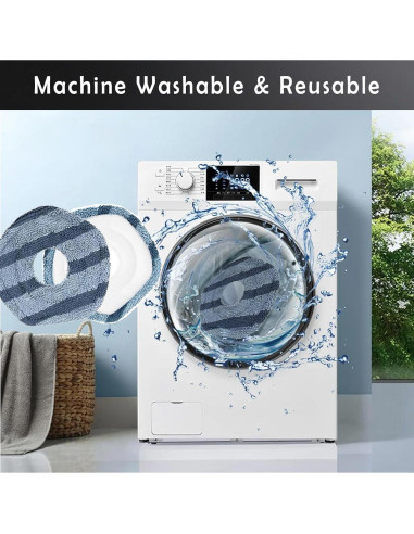 Paquete de 6 paños lavables para aspiradoras ANYTSOOEA SDY023