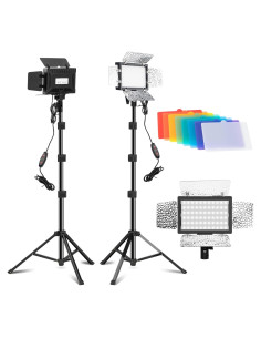 Kit de Iluminación LED Jiang&Rong 2 Piezas 5600K Ajustable
