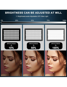 Kit de Iluminación LED Jiang&Rong 2 Piezas 5600K Ajustable 2