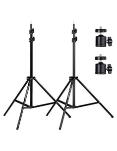 Soportes de Luz de Aluminio K&F Concept 200 cm Ajustables - Paquete de 2