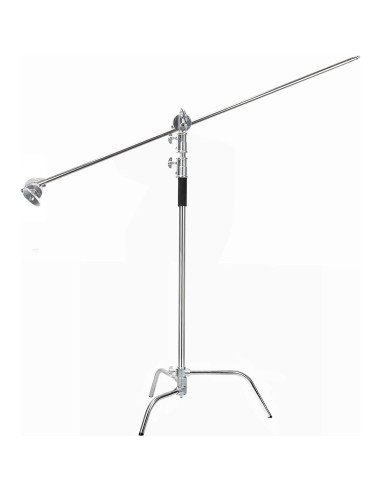 C-Stand Metal EACHSHOT 330cm con Brazo 106cm para Estudio