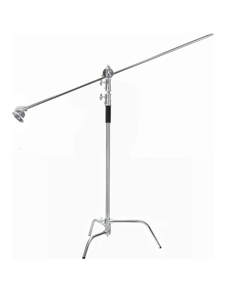 C-Stand Metal EACHSHOT 330cm con Brazo 106cm para Estudio