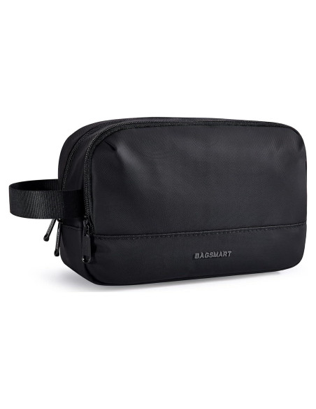 BAGSMART Neceser de Aseo Mediano Negro Resistente al Agua