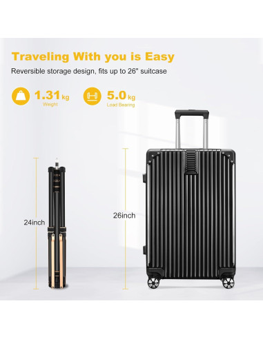 Soporte de trípode de aluminio Soonpho SL-285 ajustable 2.7m