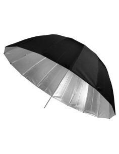 Paraguas Profundo Westcott Apollo 135cm Reflectante Plateado