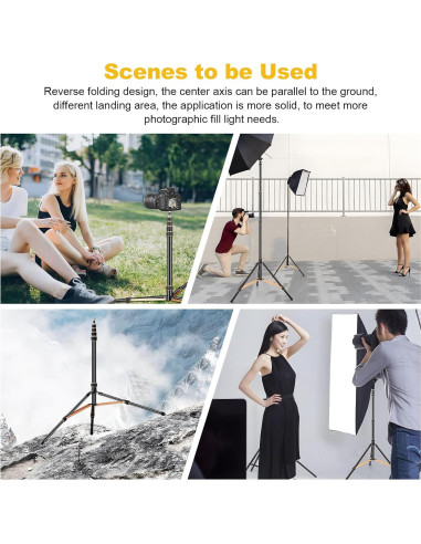 Soporte de trípode de aluminio Soonpho SL-285 ajustable 2.7m