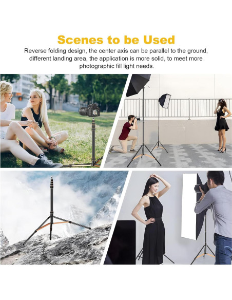 Soporte de trípode de aluminio Soonpho SL-285 ajustable 2.7m