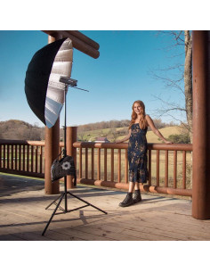 Paraguas Profundo Westcott Apollo 135cm Reflectante Plateado 2