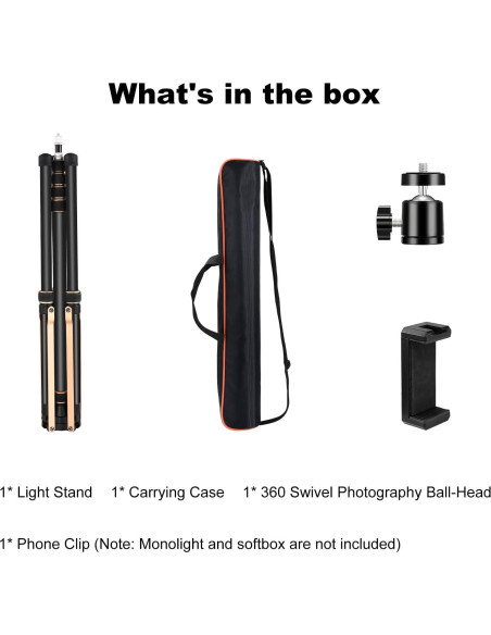 Soporte de trípode de aluminio Soonpho SL-285 ajustable 2.7m