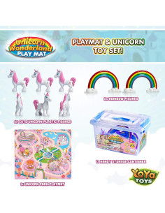 Alfombrilla de Juego YoYa Toys Unicornio - 8 Figuras 2