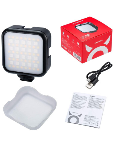 Godox LED6R Luz de Video RGB Portátil 360 3200K-6500K