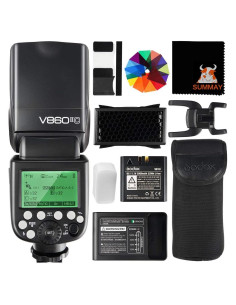 Flash Godox V860II-C para Cámara Canon E-TTL 1.06 kg GN60