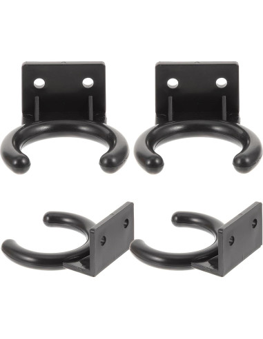 Soporte de Micrófono Montaje en Pared Milisten 12 Pcs Negro