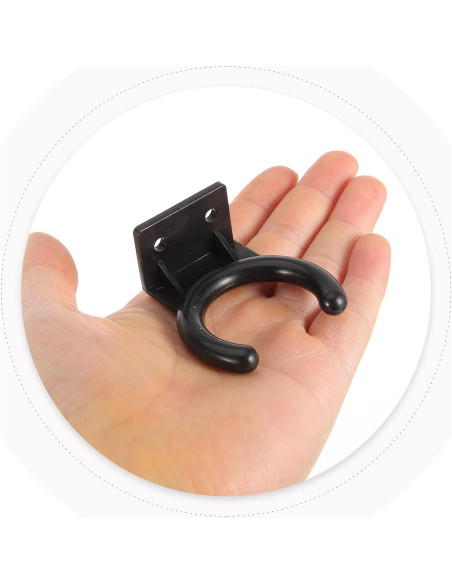 Soporte de Micrófono Montaje en Pared Milisten 12 Pcs Negro