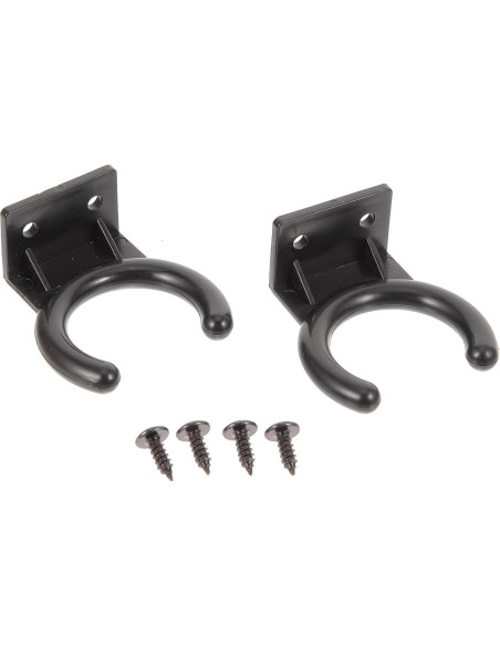 Soporte de Micrófono Montaje en Pared Milisten 12 Pcs Negro