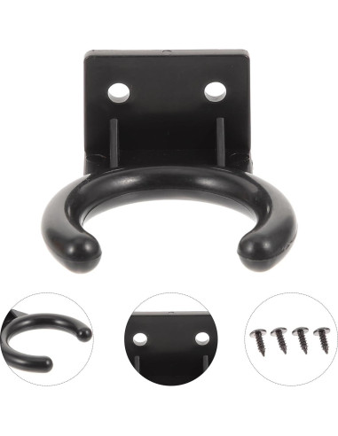 Soporte de Micrófono Montaje en Pared Milisten 12 Pcs Negro