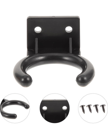Soporte de Micrófono Montaje en Pared Milisten 12 Pcs Negro