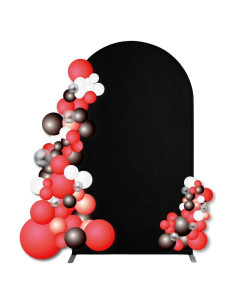 Cubierta de Arco de Boda Chiara 2.0m Spandex Negro Doble Cara