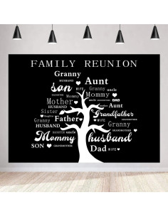 Fondo de Fotografía Plegable MEETSIOY 3x2m Árbol Familiar 2