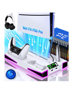 Soporte de Enfriamiento Kawaye PS5 Slim con Cargador Doble