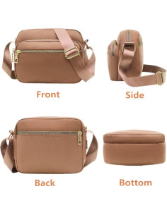 Bolso Cruzado de Nylon DIHKLCIO Impermeable para Mujeres 2
