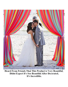 Cortinas de Chiffon Arcoíris Pardecor 2 Piezas 243.84x73.66 cm 2