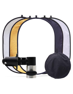 Reflector Ovalado 5 en 1 QQRASOAL 60x90cm para Fotografía