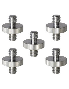 Adaptador Tornillo Macho 1/4" a 1/4" Foto&Tech - 5 Piezas