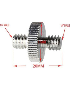 Adaptador Tornillo Macho 1/4" a 1/4" Foto&Tech - 5 Piezas 2