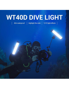 Godox WT40D Luz Submarina LED 54W IP68 para Buceo y Vlogging 2