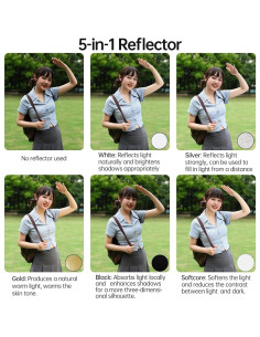 Reflector Plegable 5-en-1 JINBEI 80cm para Fotografía 2