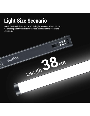 Godox WT40D Luz Submarina LED 54W IP68 para Buceo y Vlogging