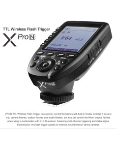 Disparador Inalámbrico TTL Godox XPro-N para Nikon 1/8000s 2