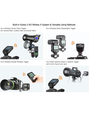 Disparador Inalámbrico TTL Godox XPro-N para Nikon 1/8000s