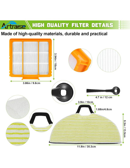 Kit de Repuesto Artraise para Aspiradoras Shark RV2610WD