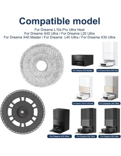 Paños de Mopa Reemplazo Jegehoyo para Dreame L10s Pro Ultra 2