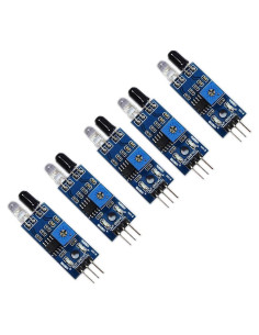 Kiro&Seeu 5 Piezas Sensor Infrarrojo Evitador de Obstáculos 2-30cm