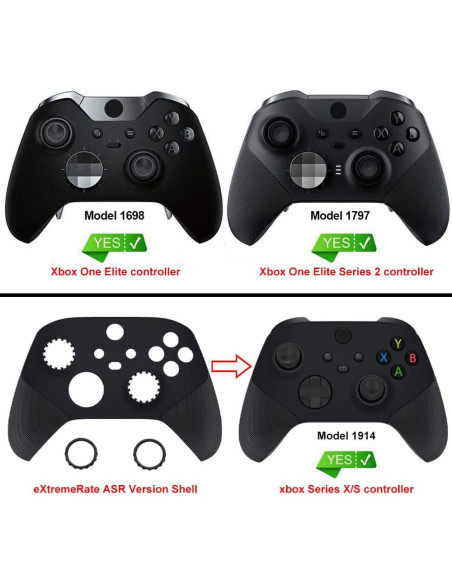 Anillos de Acento eXtremeRate para Xbox Elite Series 2 - Rojo