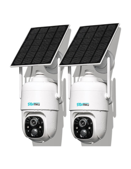 Cámara de Seguridad Solar Inalámbrica Sovmiku 2CQ1 2K