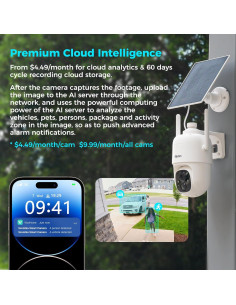 Cámara de Seguridad Solar Inalámbrica Sovmiku 2CQ1 2K 2