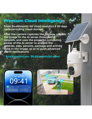 Cámara de Seguridad Solar Inalámbrica Sovmiku 2CQ1 2K