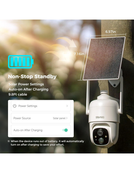 Cámara de Seguridad Solar Inalámbrica Sovmiku 2CQ1 2K