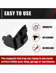 C&T Juego de Estante Magnético 4 Piezas para Herramientas 2