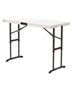 Mesa Plegable Ajustable Lifetime 80387 4 Pies Almendra