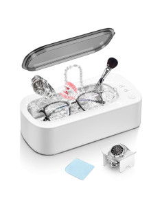 Limpiador Ultrasónico de Joyas Gcdaxour 350ml 48kHz Portátil