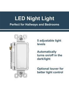 Luz Nocturna LED Ajustable Legrand Pass & Seymour Blanca 2