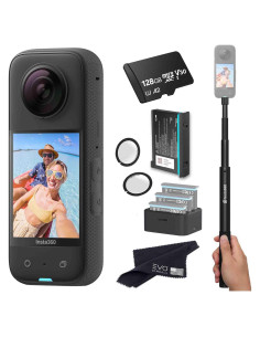 Cámara de Acción 360 Insta360 X3 con Accesorios y 128GB