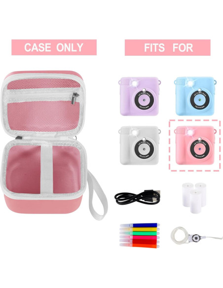 Funda para cámara infantil Lumus&Solem Rosa - Protección y almacenamiento Funda para cámara infantil Lumus&Solem Rosa - Protección y almacenamiento